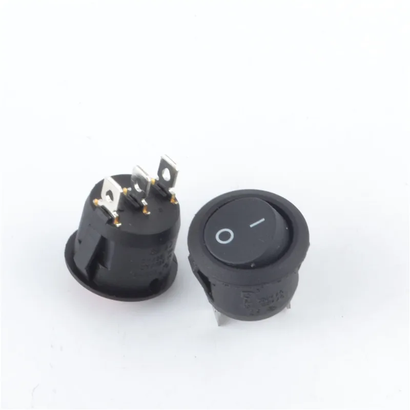 1 шт. красные черные на включение/выключение круглый тумблер 6A/250VAC 10A 125VAC Пластик