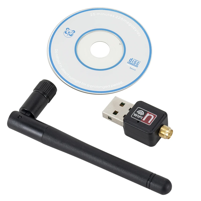 Популярный USB WiFi адаптер 150 Мбит/с 2 дБи мини Сетевая карта ПК антенна приемник 4G