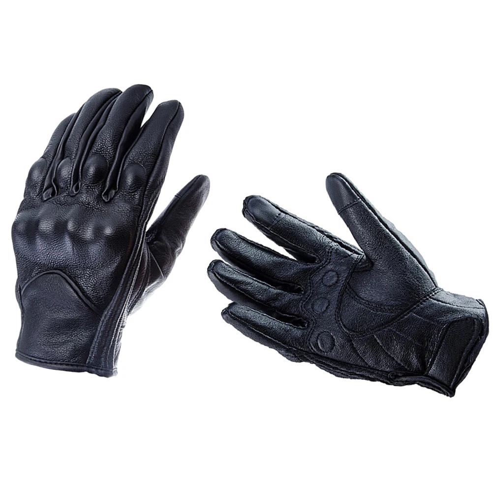 Зимние перчатки из натуральной кожи для сенсорных экранов теплые Утепленные