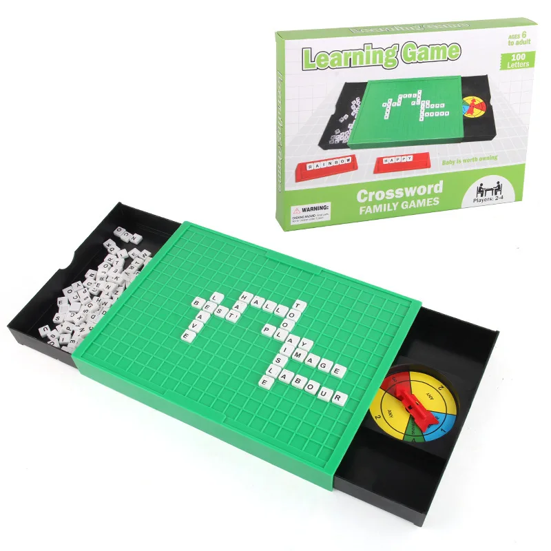 

Board game English alphabet scrabble game spelling words multiplayer interactive science and education educational toys