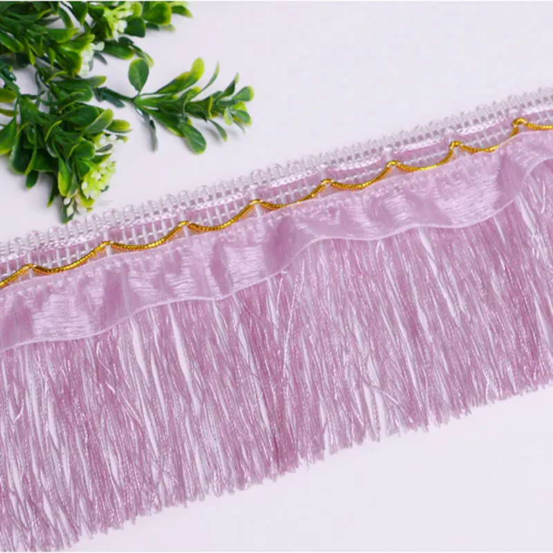 

12Yards/Lot Sewing Tassel Fringe Lace Trim Upholstery Curtain Ribbon Craft Lace Home Decorative 10cm Tassel