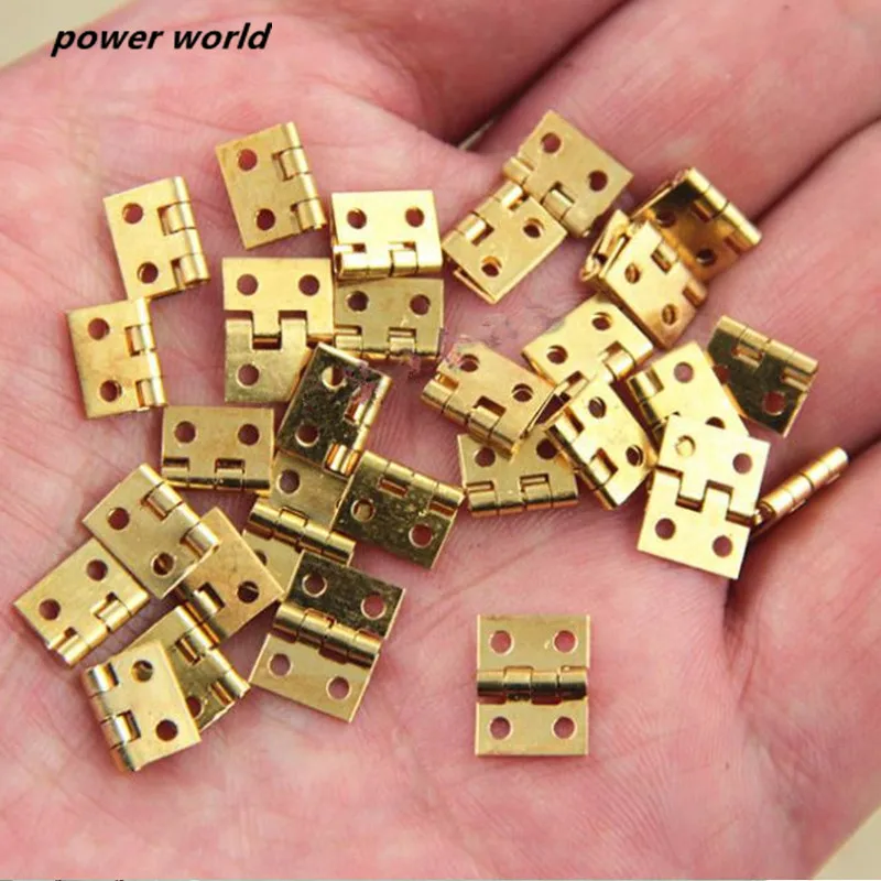 20 шт. мини микро дверные петли для шкафа Подарочная коробка фурнитура Железная