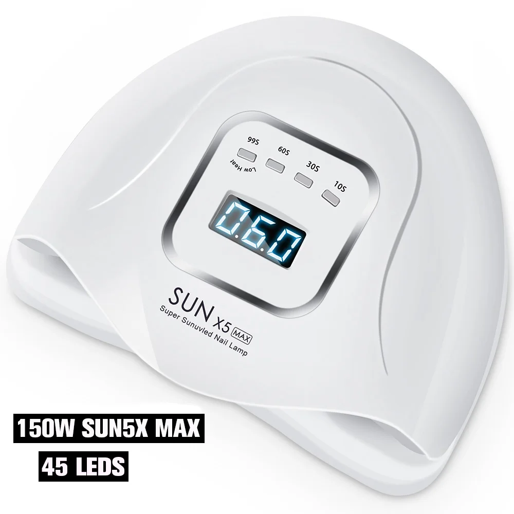 Мощная светодиодная лампа 150 Вт для маникюра 45 светодиодов ультрафиолетовая