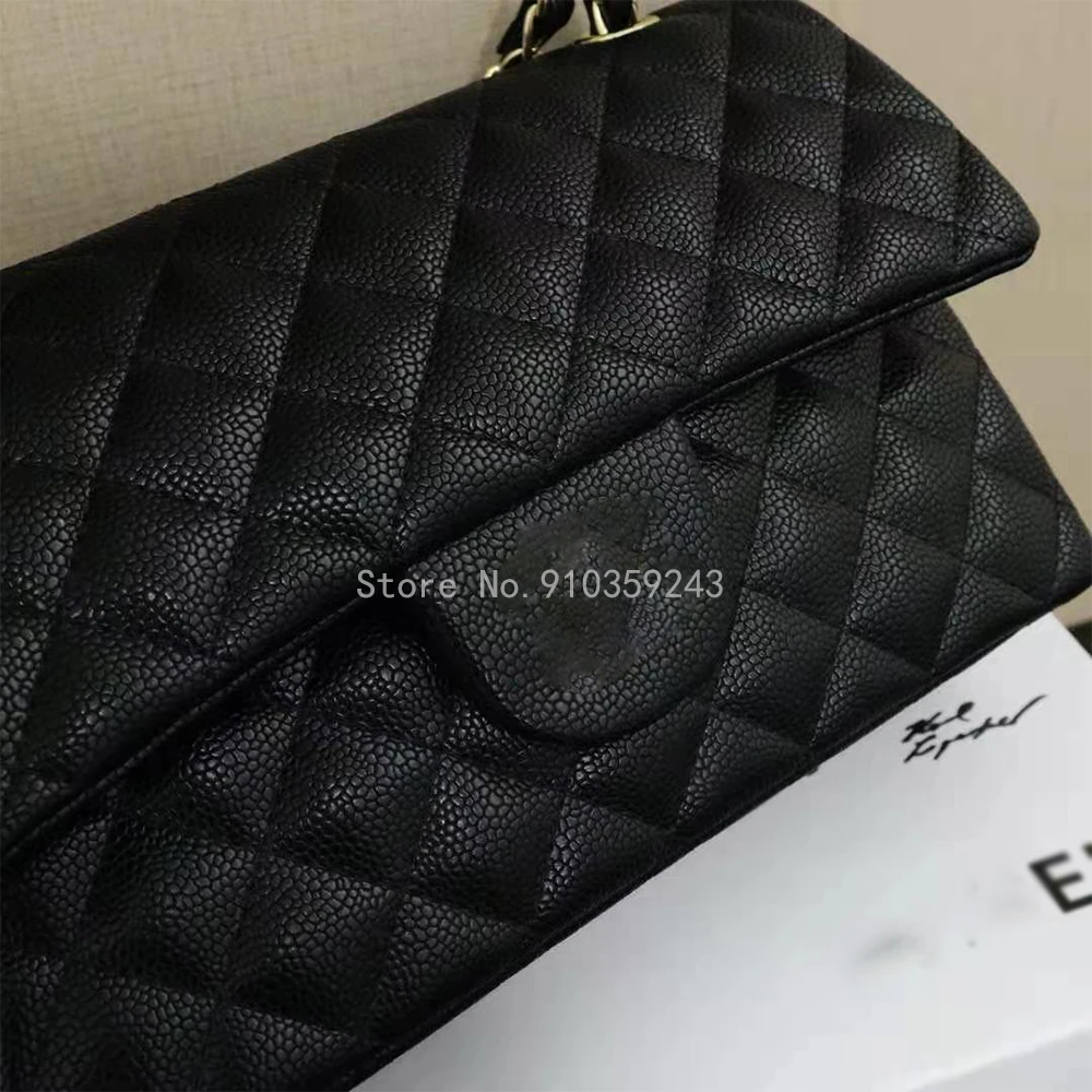 

2021 new designer brand leather caviar cowhide fashion trendy diagonal shoulder handbag size: 25CM*15CM