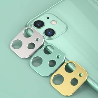 metallic mobile phone lens protection cover for iphone 11 pro max camera lenses protector bumper ring case smartphone back lente