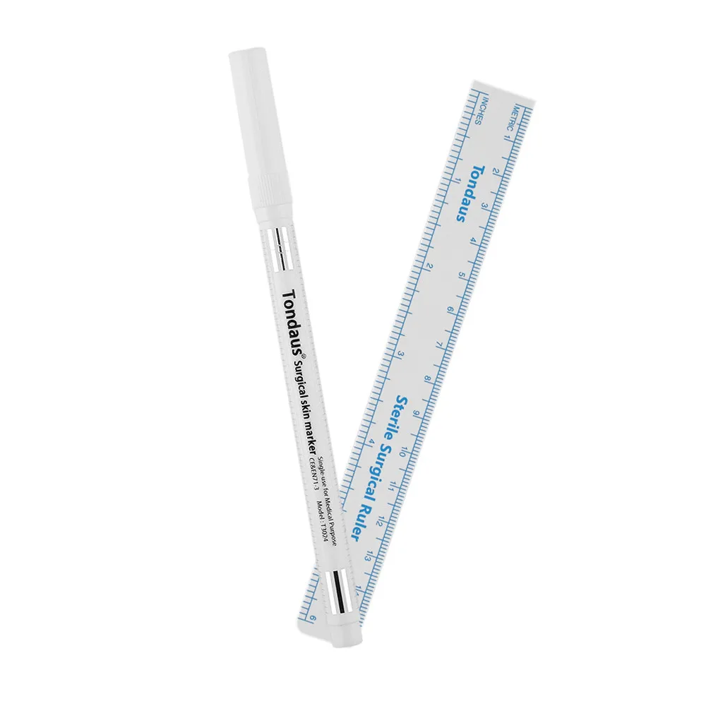 Тату ручка маркер и позиционирование линейка набор для татуажа бровей боди арта