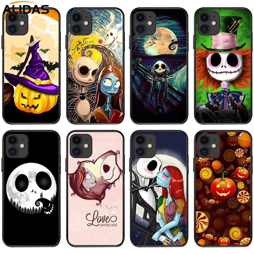 

Cartoon The Anime Jack Skellington Nightmare Before Christmas Cover Case For IPhone 13 Mini 12 11 Pro Max XS XR SE 7 8 Plus Y2k