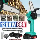 1200W 88VF Mini 4 дюйма Электрическая цепная пила садовая секатора регистрации пилы деревообрабатывающий Мощность инструменты Перезаряжаемые для Makita 18V Батарея
