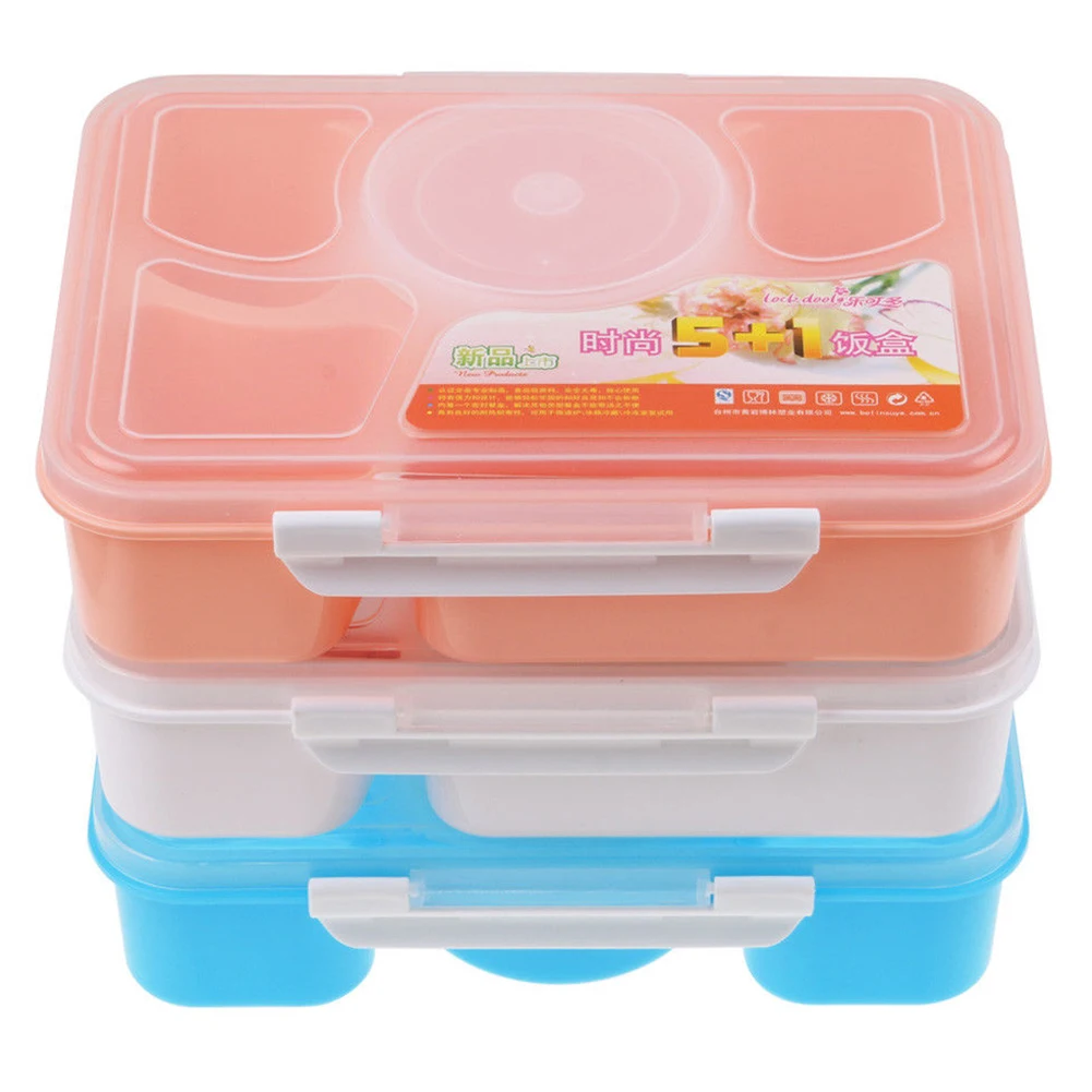 Коробка Hinmay Bento пластиковая коробка для ланча с 5 отделениями безопасная