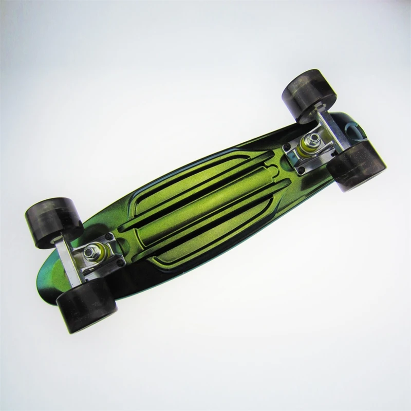 

22 Inch Children Teenagers Fish Board Cruiser Skate Board PP Non-Slip Scooters Retro Printed SkateBoard