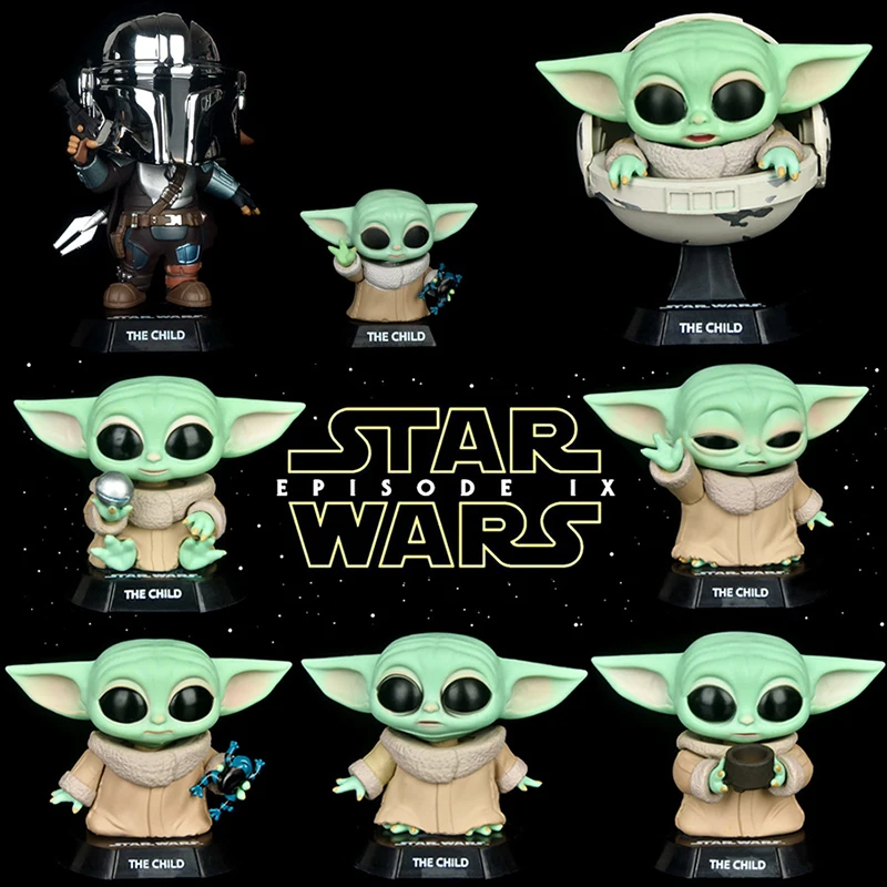 

Disney Star Wars Mandalorian Baby Yoda Action Figure Anime Figurine Model Decoration Collection Toys For Children Christmas Gift