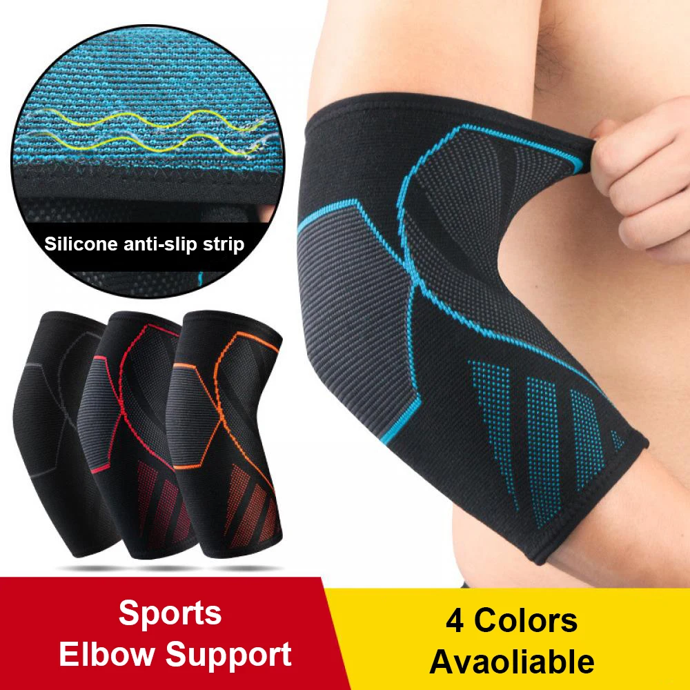 

Sport Elbow Support Elastic Elbow Protector Pad Basketball Arm Sleeve Brace Powerlifting Volleyball Cycling Fitness Accessories