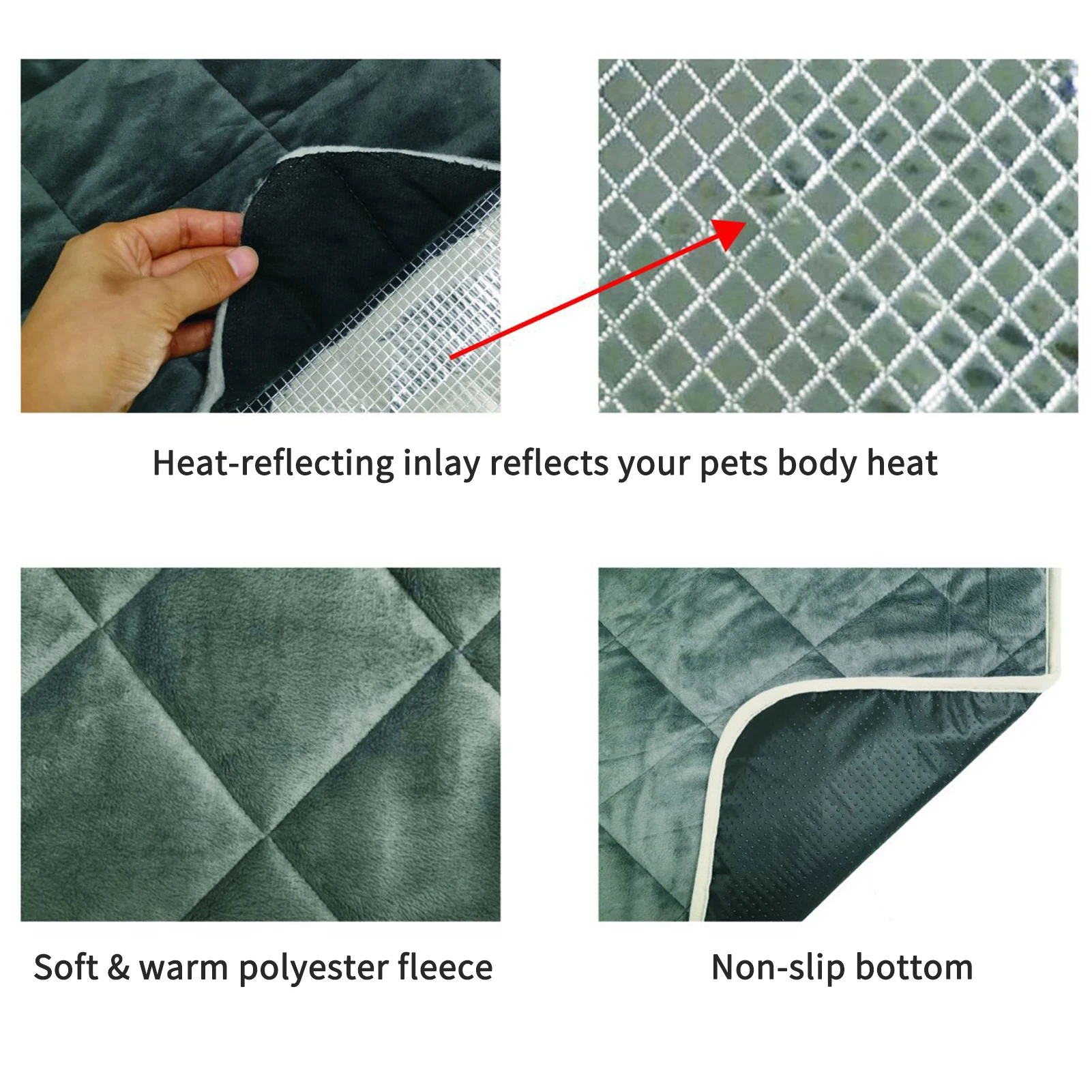 Моющийся зимний согревающий коврик для кошек самосогревающийся термоковрик и