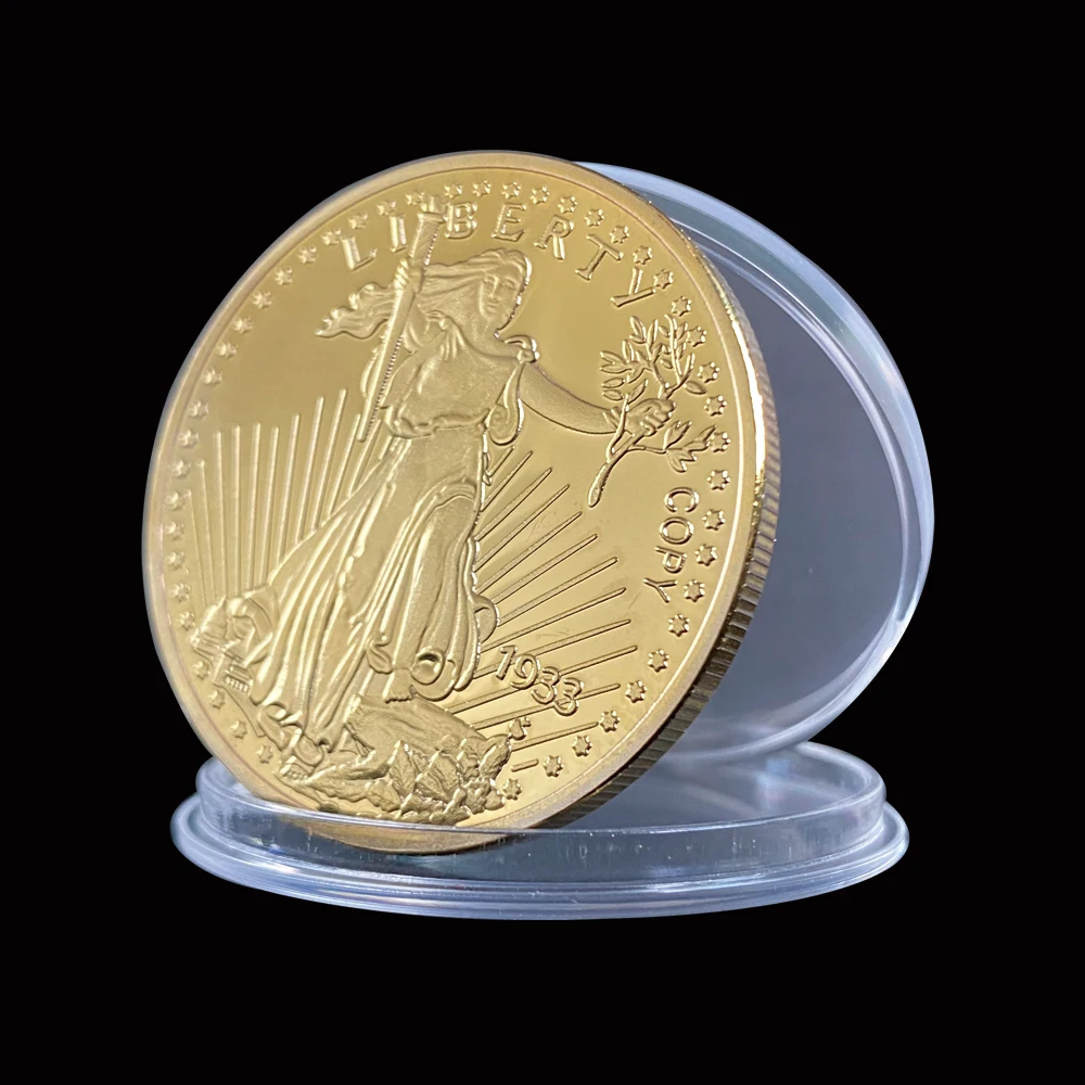 1933 США Свобода Юбилейный золотые монеты держать американский большой