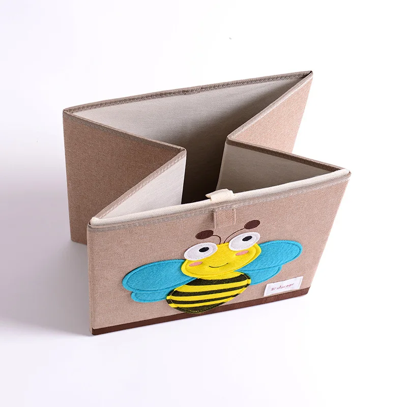 3D куб животный узор складной ящик для хранения и игрушки одежда органайзеры белье корзина для белья для ребенка подарок 33*33*33 см комплект-топ коробка