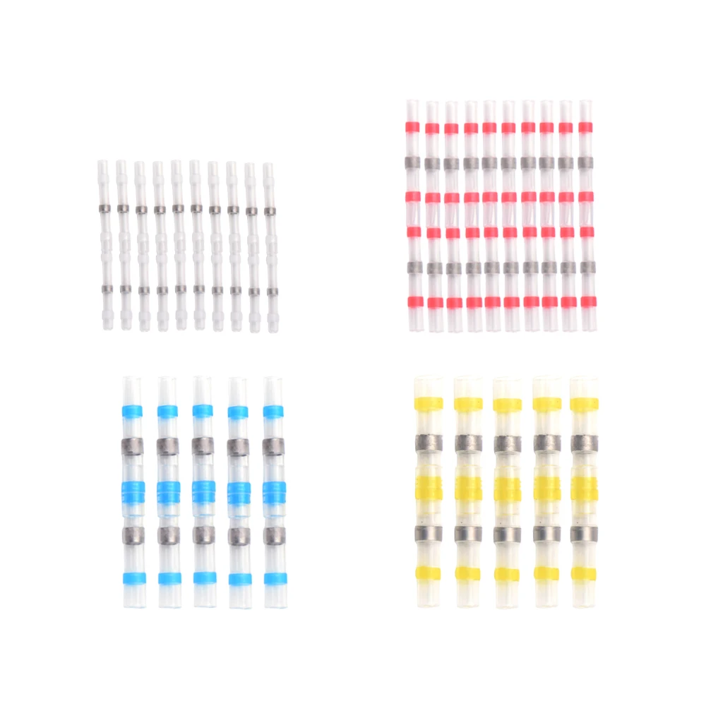 

Series Heat Shrink Butt Wire Connectors Waterproof Tinned Copper Solder Seal Terminals Kit Set 200/500/1000PCS ring terminal