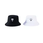 Ретро Alien вышивка Рыбацкая шляпа для женщин и мужчин сплошной цвет мода простой хип-хоп хлопок шляпа Панама Кепка для улицы