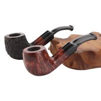 briarwood pipe bent stem tobacco pipes 9mm filters hot sale free with smoking accessories tools