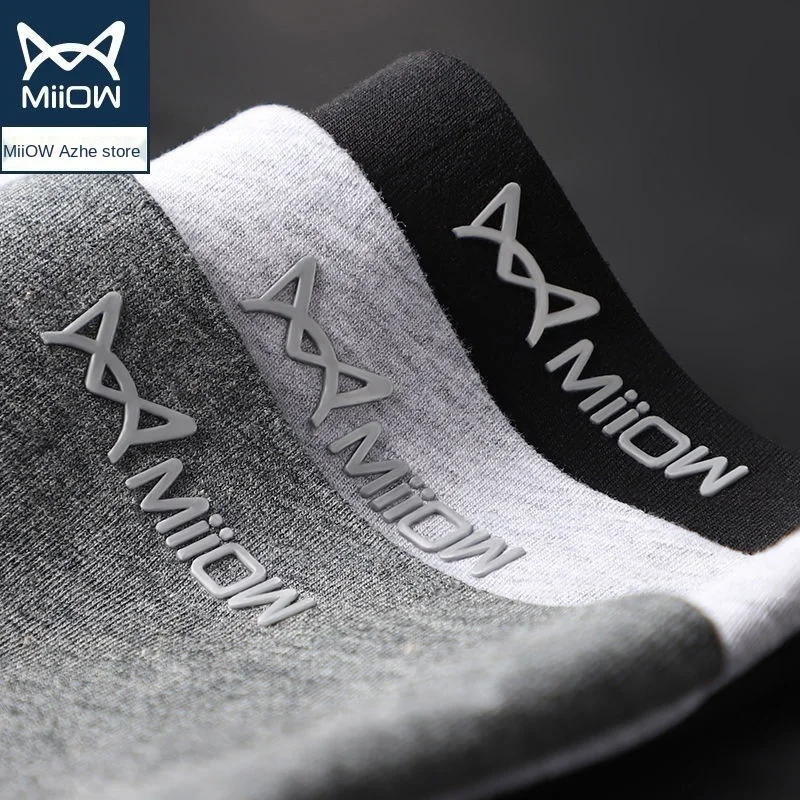 

MiiOW Men's Underwear Pure Cotton Boxer Shorts Youth Trend Four-corner Shorts Antibacterial Autumn and Winter New Breathable