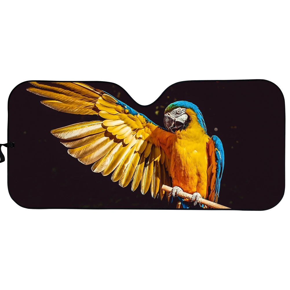 

PinUp Angel Car Winter Accessories Parrot Prints Stylish Car Sunshade Windshield Cover 2021 New Auto Gloss Sun Shade Universal