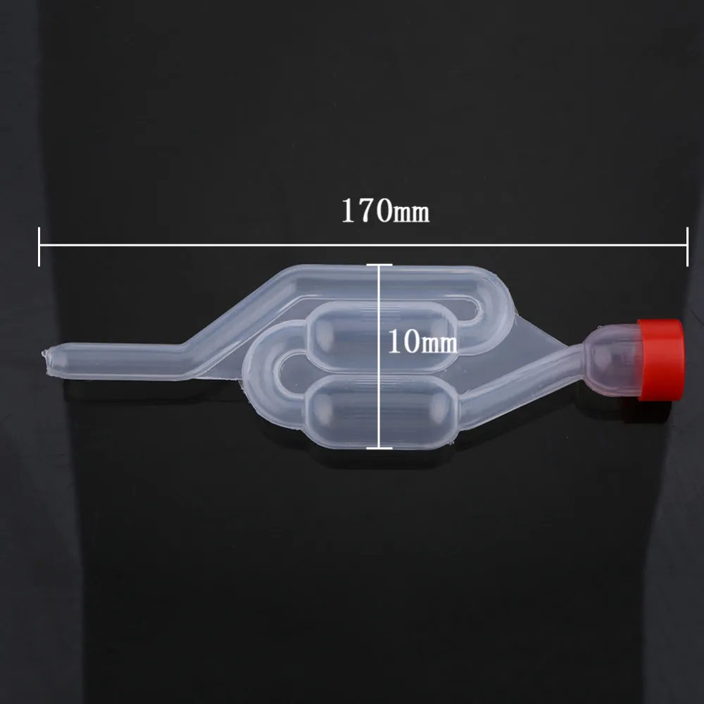

3PC High quality Exhaust One-way Home Brew Wine Fermentation Airlock Air Lock Check Valve Water Sealed Valves Plastic Air Lock