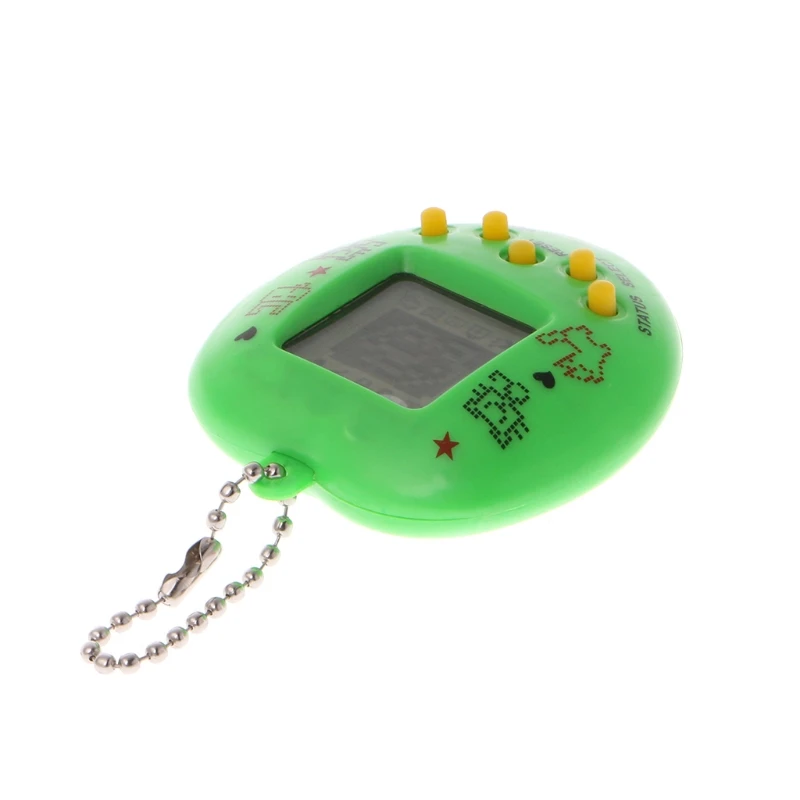 

T21B Electronic Pet Game Machine Tamagochi Learning Education Toys With Chain