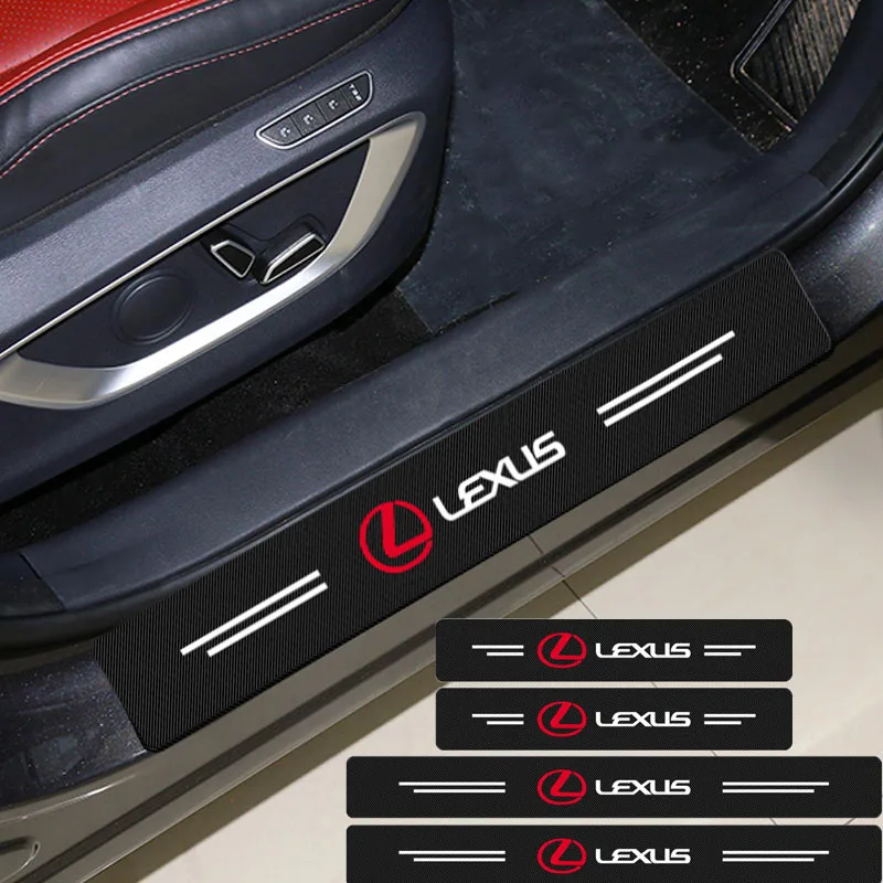 Наклейка на пороги автомобиля 4 шт. автотовары аксессуары для интерьера Lexus IS300H