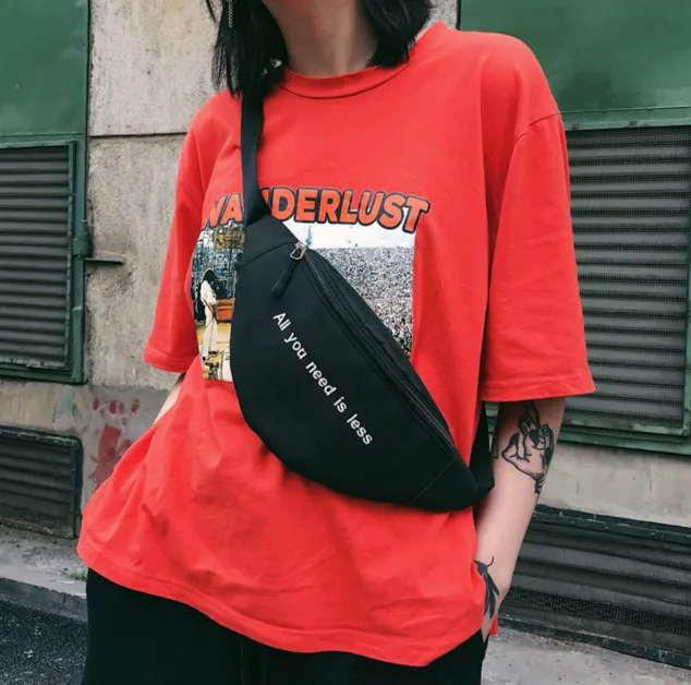 Поясная Сумка для женщин забавная Женская сумочка на пояс в стиле хип-хоп