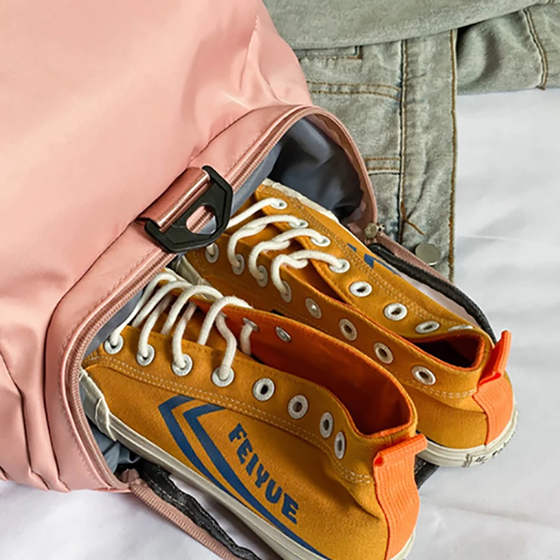 Custom LOGO Gym Bags For Women/Men  Waterproof Traveling Camping Fitness Shoulder Handbag Shoes Training Dry Wet Sack Sports Bag