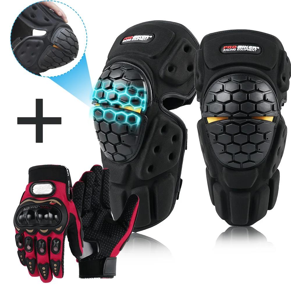 

Motorcycle Knee Pad Men Protective Gear Knee Motorbike MTB Gurad Knee Protector Rodiller Equipment Gear Motocross Joelheira Moto