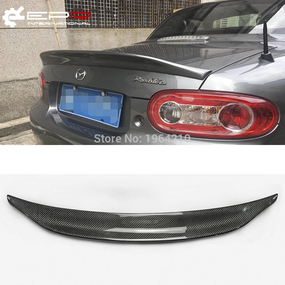 Для MX5 NC NCEC Roster Miata EPA Тип 3 2009 2015 углеродное волокно задний спойлер багажника хвост