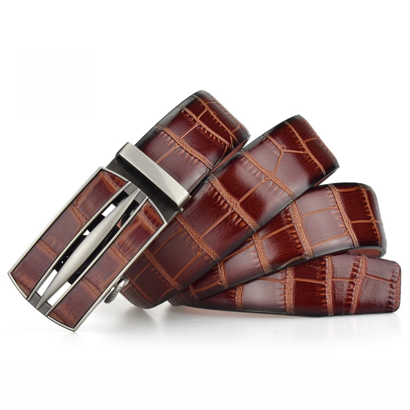 Anpudusen Brand Men's belt Automatic Buckle Leather Belts For man jeans Top Quality Famous Brand Male Strap Dropshipping