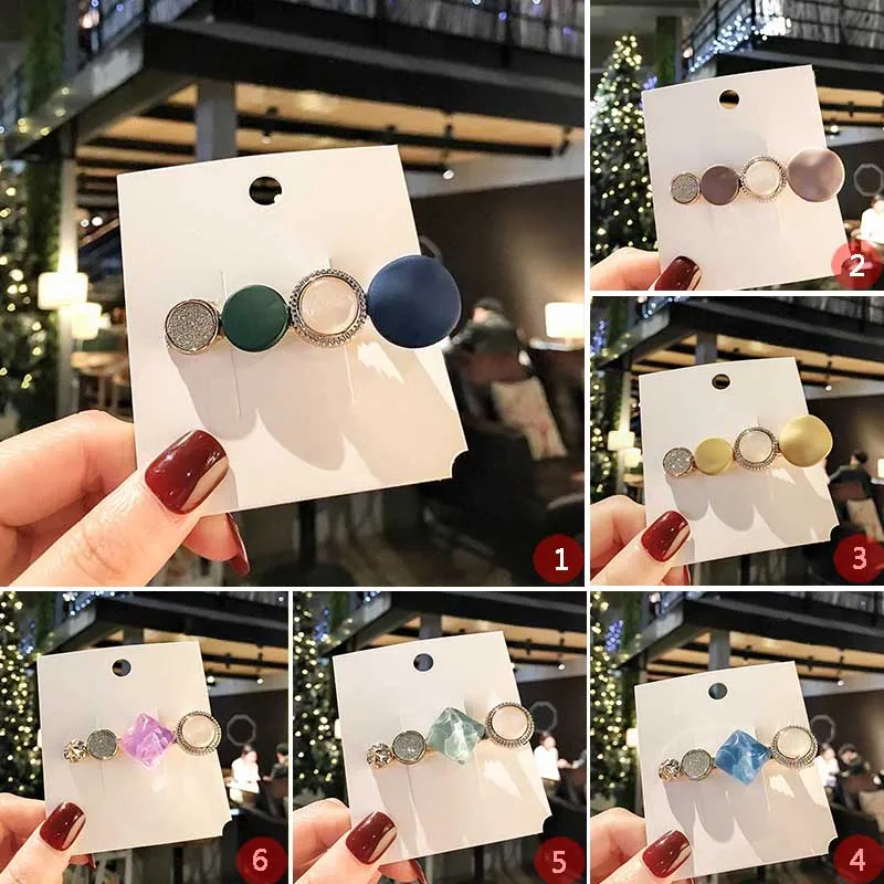 1 шт. в партии 6 стилей женская мода натуральных камней геометрический принт