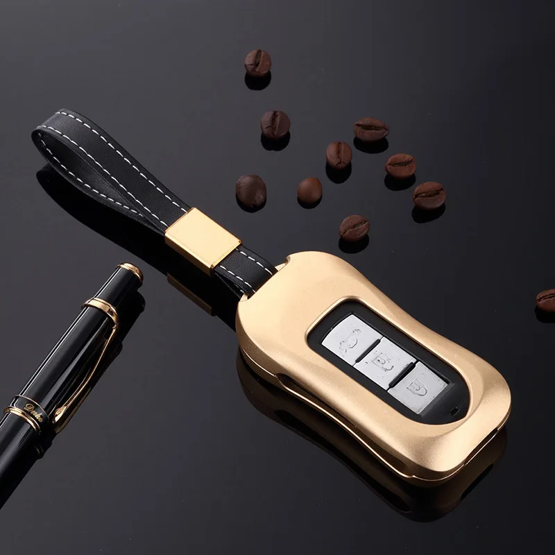 

Aluminium Alloy Car Remote Key Case Protection Cover For Mitsubishi 2016 Outlander Lancer EX ASX colt Grandis Pajero Sport