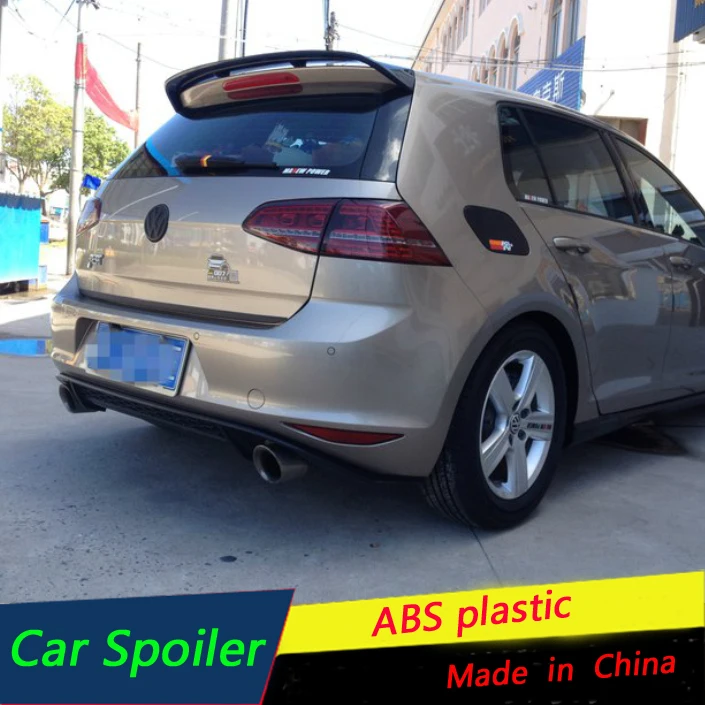 Спойлер для Volkswagen Golf 7 2014-2019 автомобильный спойлер из АБС-пластика заднего крыла