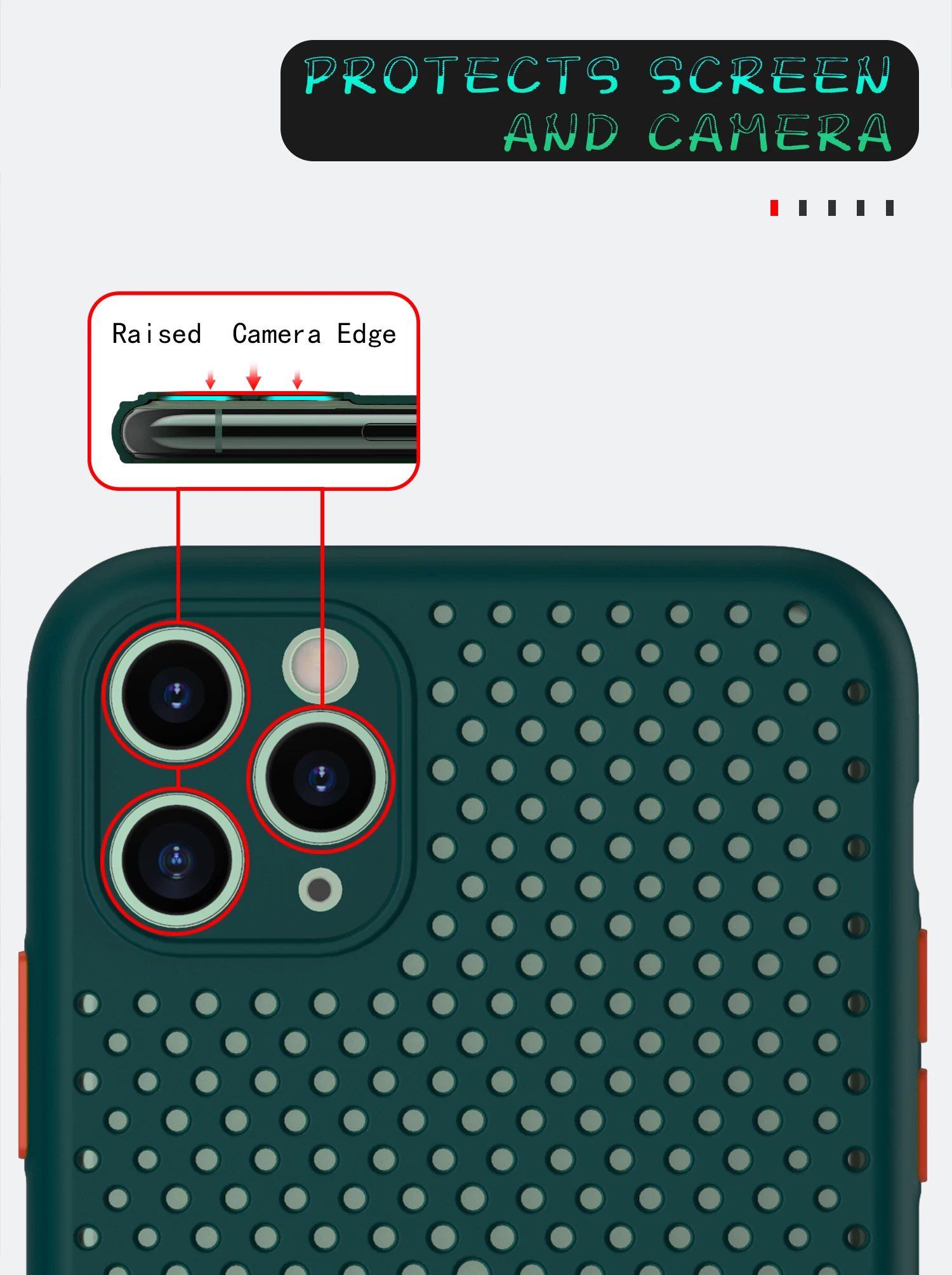 

Heat Dissipation Breathable Cooling Case For iPhone 12 11 11Pro Max XR XS Max X 8 7 6S Plus SE 2 11Pro Soft TPU Plain Color Case