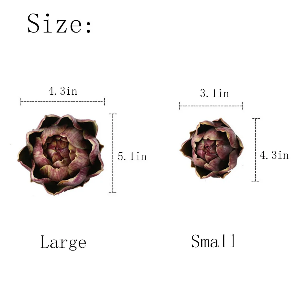 

1PC Artificial Artichoke Large Artificial Artichoke Fake Vegetables and Fruits for Kitchen Decorations