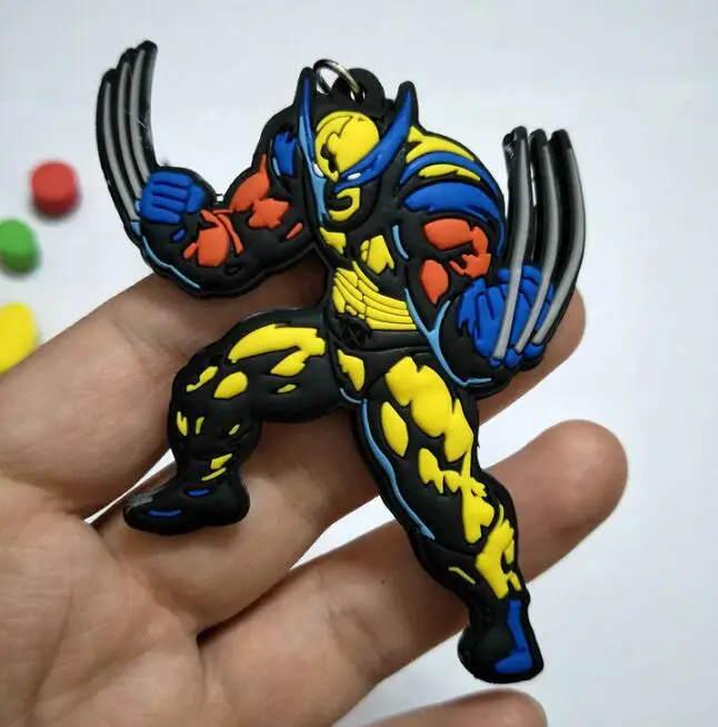 Светло-желтый Dragon Ball Z Son Goku, супер ПВХ детали, рисунок, милый кулон, украшение, унисекс, сумка, цепочка, подвески, брелок для ключей - Цвет: Светло-желтый