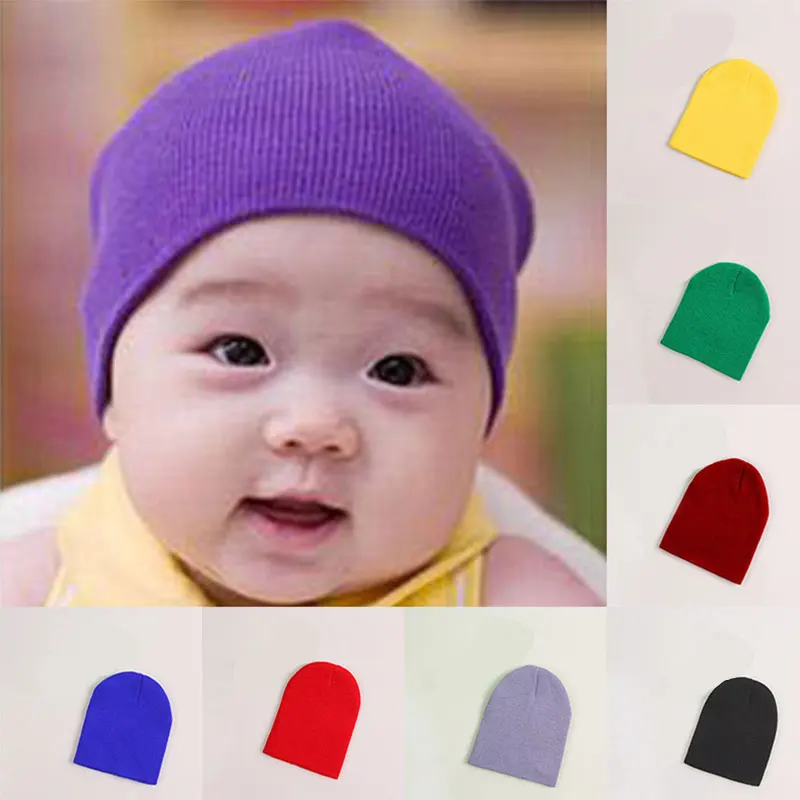 

Men Women Skull Cap Hats Ski Caps Beanies For Girls Boys Solid Unisex Beanie Autumn Winter Cotton Soft Warm Knitted Cap