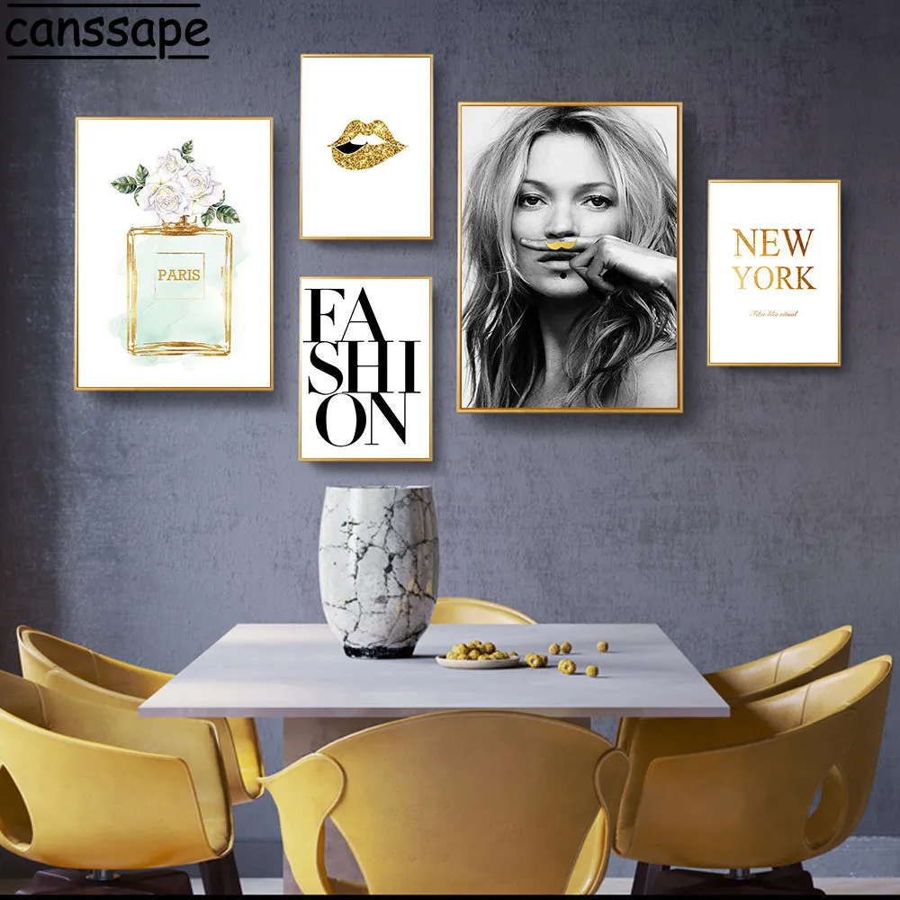 Красивый постер для духов модная Картина на холсте модный и принтов