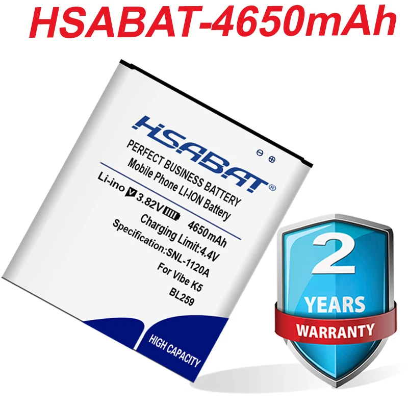 Оригинальный аккумулятор HSABAT BL259 для Lenovo vibe k5 plus K32C30 K32C36 Lemon 3 3S Vibe K5 A6020a40 A6020 A40 A 6020a40