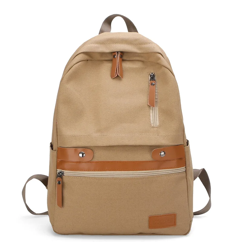 

New Canvas Bag Korean Version of Casual Women Outdoor Shoulder Bag Fashion Trend Simple Backpack Student Bag Backpacks for Girls
