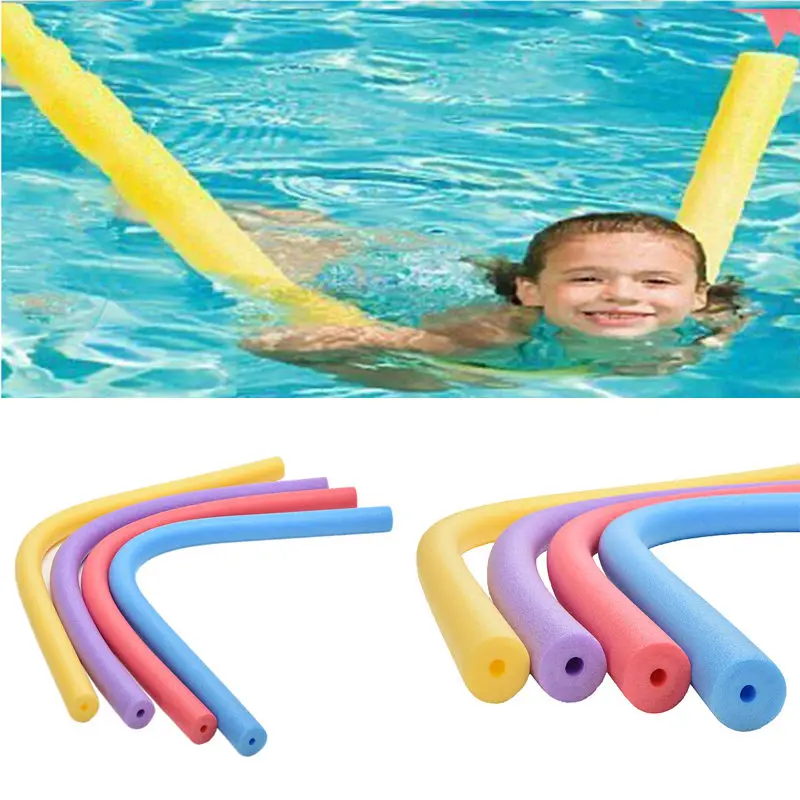 

Flexible Floating Swimming Pool Noodle Swim Kickboard Water Float Aid Woggle Noodles Hollow Learn Swimming Foam DIY Toys