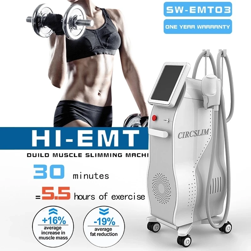 

2021 HIEMTer EMS body slimming machine for fat reducing body electric muscle stimulator weight