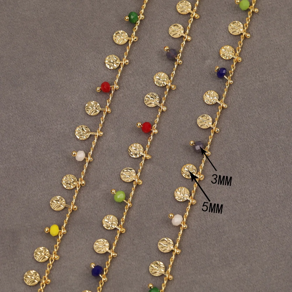 

HAOSAW 1M/Lot Jewelry Accessories/Necklace & Bracelet Parts/Hand Made/Multi Colors/DIY/Jewelry Findings Components/Copper Chains