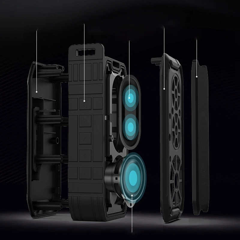 Беспроводной Bluetooth динамик X2 сабвуфер для улицы IPX7 водонепроницаемый 360