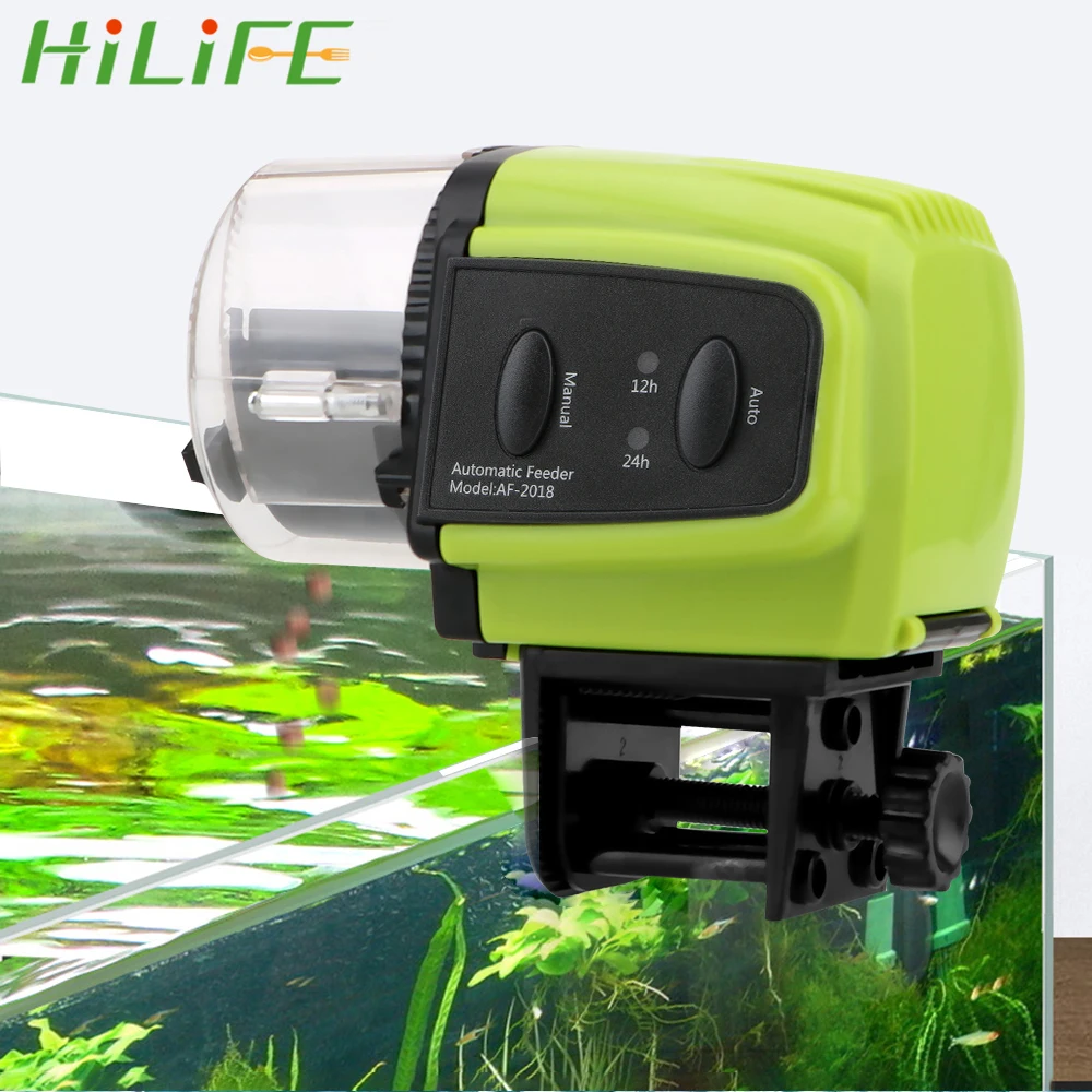 

Кормушка пластиковая HILIFE 1 шт. с цифровым дисплеем для домашнего аквариума, автоматическая кормушка для таймер в виде рыбы, портативная корм...