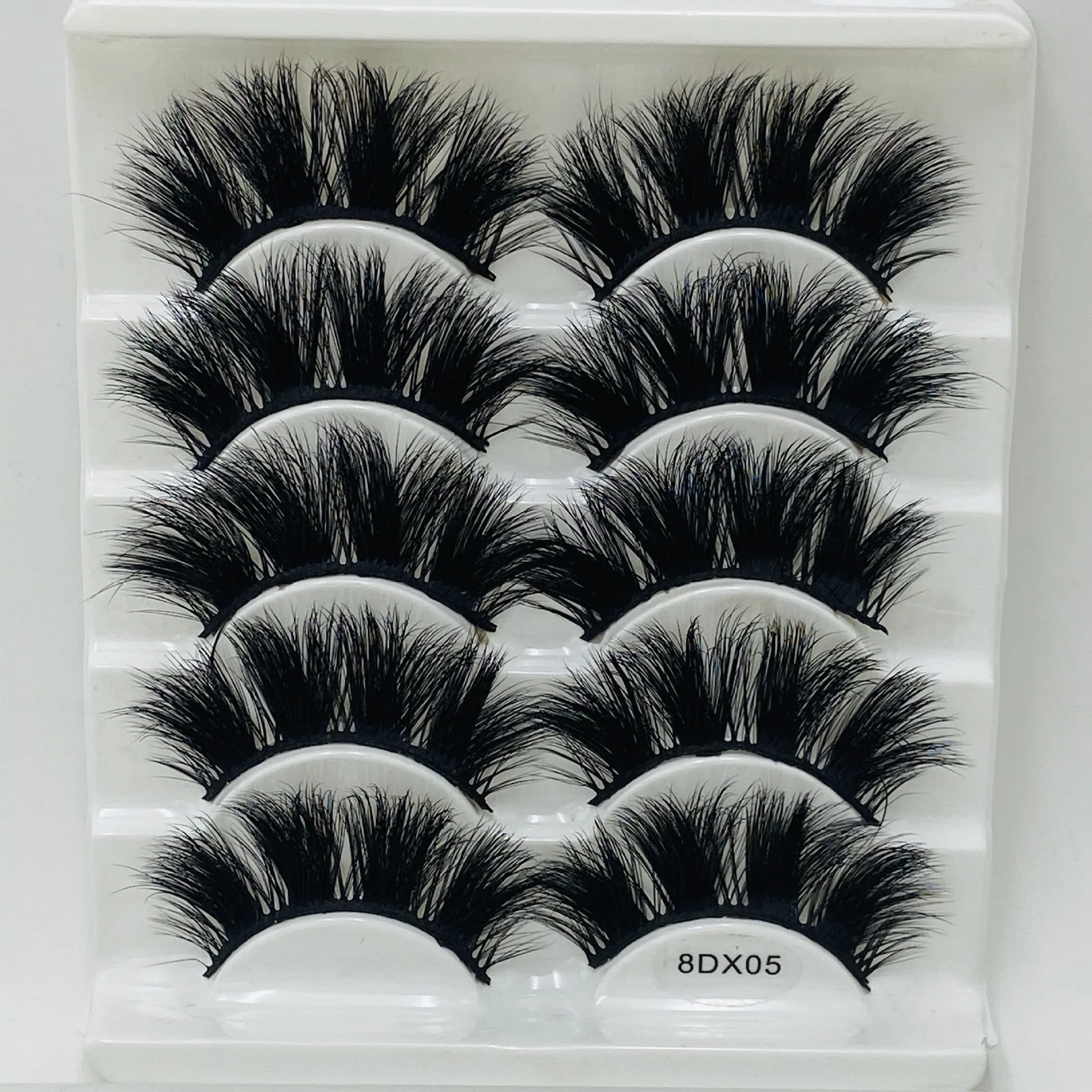 

5 Pairs 3D Mink Lashes False Eyelashes Natural Long Thick Eyelash Extensions Handmade Fluffy Eye Lashes Eye Makeup Beauty