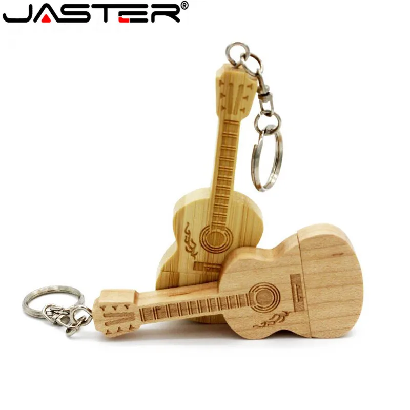 Флешка JASTER Maple Wood Bamboo guitar USB 2 0 64 ГБ 4 8 16 32 ГБ|USB флэш-накопители| |