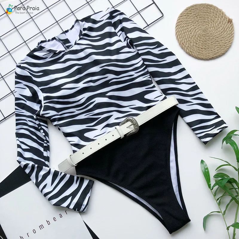 Женский слитный купальник на молнии с длинным рукавом|Комбинезоны| |